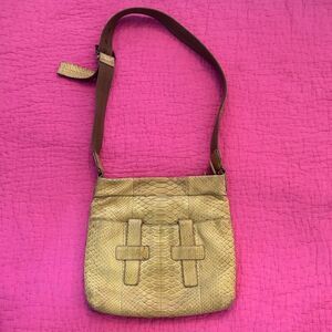 Byron New York Snakeskin Crossbody Bag